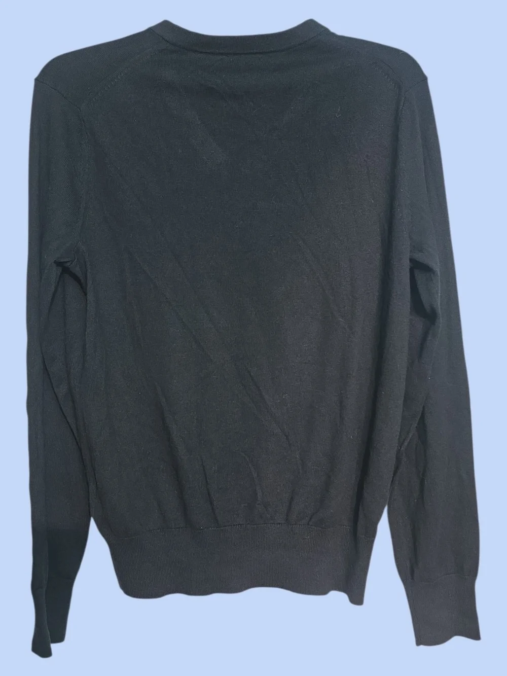 Banana Republic Men's Black V-Neck Sweater